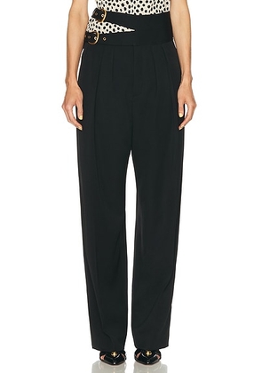 Chloe Balloon Trouser in Black - Black. Size 34 (also in 40, 42).
