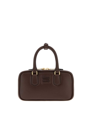 Miu Miu Brown Nappa Leather Handbag