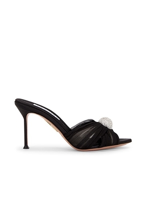 Aquazzura Mystery 85 Mule in Black - Black. Size 36 (also in 37, 38, 39, 41).