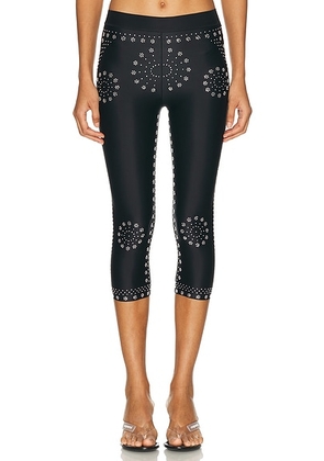Coperni Mantra Print Cycling Pant in Black - Black. Size L (also in M).