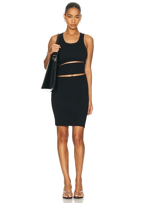 Coperni Spiral Tank Dress in Black - Black. Size M (also in S).