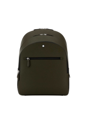 Montblanc Olive Green Leather Sartorial Backpack
