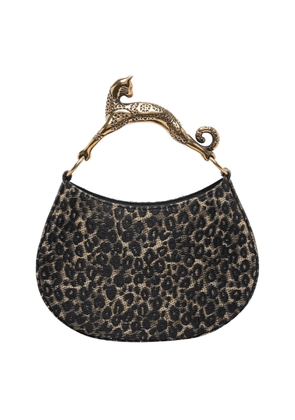 Lanvin Cat Leopard Hobo Bag