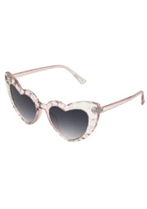 Betsey Johnson Smoke Irregular Ladies Sunglasses 10257964.LTS PNKSMK