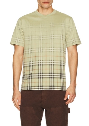 Burberry Ryan Check Tee in Glade Green Ip Check - Green. Size M (also in S, L, XL/1X, XXL/2X).