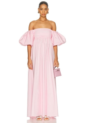 CAROLINE CONSTAS Emilia Maxi Dress in Peony Pink - Pink. Size S (also in XS).