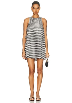 CAROLINE CONSTAS Brynn Dress in Black - Black,White. Size L (also in XS, S, M).