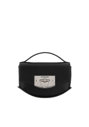 Durazzi Milano Black Leather Mini Swing Handbag