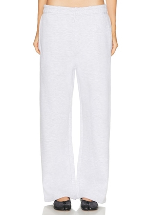 Entire Studios Straight Leg Sweatpant in Heather Grey - Light Grey. Size S (also in M, XL).