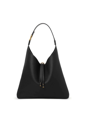 Chloe Marcie Hobo Bag In Grained Leather - Black