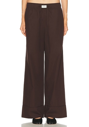Entire Studios Pajama Pant in Brunette - Brown. Size M (also in L, S, XL, XS).