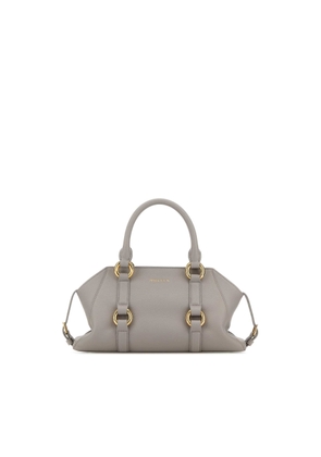 Alexander Mcqueen Grey Leather Small Farringdon Handbag