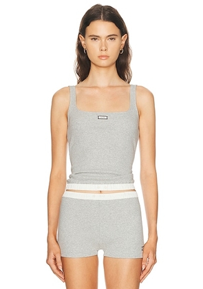 Entire Studios Lounge Tank Top in Pebble - Grey. Size L (also in S, XL, XS).