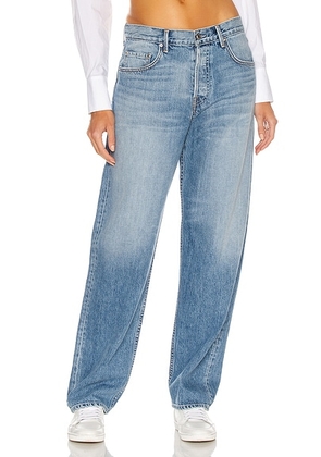 GRLFRND Bella Low Rise Boyfriend in Santa Monica - Blue. Size 24 (also in 23, 25, 26, 27, 28, 29, 30, 31, 32).