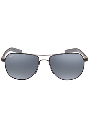 Maui Jim Guardrails Nuetral Grey Pilot Unisex Sunglasses 327-02 58