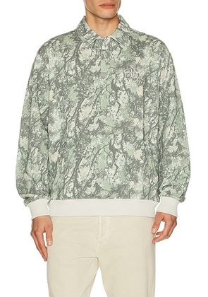 Bad Birdie French Terry Polo in Stealth Mode Dark - Grey. Size L (also in M, S, XL/1X).