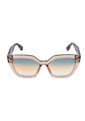 Tom Ford Phoebe Smoke Gradient Cat Eye Sunglasses FT0939 45B 56