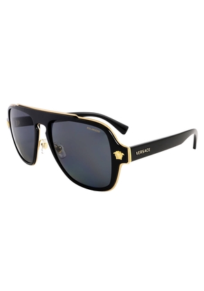 Versace Polarized Gray Navigator Mens Sunglasses VE2199 100281 56