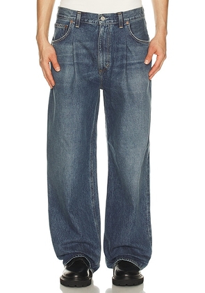 AGOLDE Benton Pleat Jean in Control - Blue. Size 30 (also in 31, 32, 33, 34).