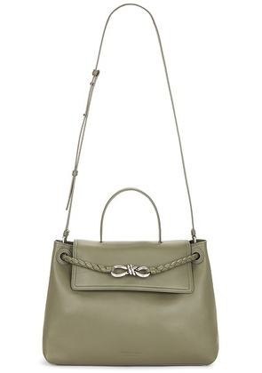 Bottega Veneta Medium Ciao Ciao Bag in Pickle & Vintage Silver - Green. Size all.