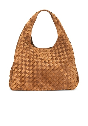 Bottega Veneta Large Campana Bag in Amber & Muse Brass - Brown. Size all.