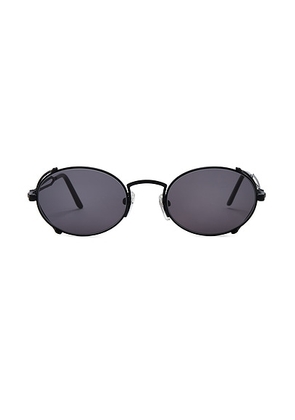 Jean Paul Gaultier Arceau Sunglasses in Black - Black. Size all.