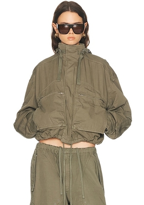 Alexander Wang Cargo Jacket in Washed Army Green - Army. Size L (also in M).