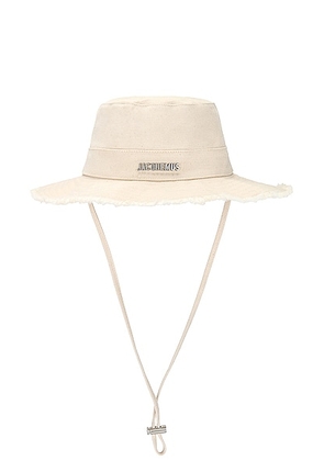 JACQUEMUS Le Bob Artichaut in Off-White - Cream. Size 60 (also in 56).