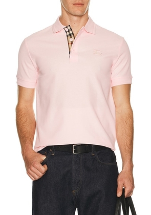 Burberry Eddie EKD Polo in Mallow Pink - Pink. Size L (also in M, S, XL/1X, XXL/2X).
