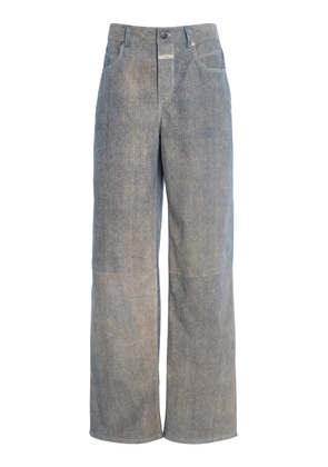 CLOSED Nikka Denim-Printed Suede - Moda Operandi