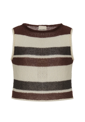 Zulu & Zephyr Striped Cotton-Blend Knit Top - Moda Operandi