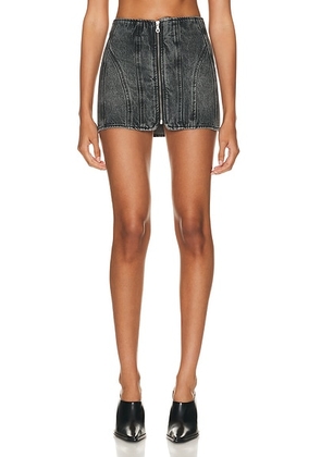 GRLFRND Rey Racer Skirt in Griffith - Grey. Size 26 (also in 25).