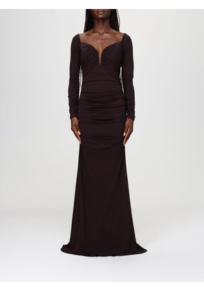 Dress ELISABETTA FRANCHI Woman color Brown