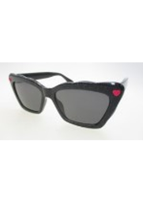 Betsey Johnson Smoke Cat Eye Ladies Sunglasses 10266329.CGR BLKSMK