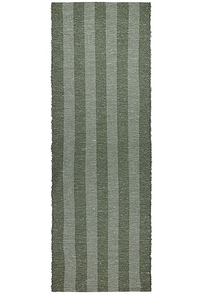 HAWKINS NEW YORK Essential Floor Runner Rug in Olive - Olive. Size all.