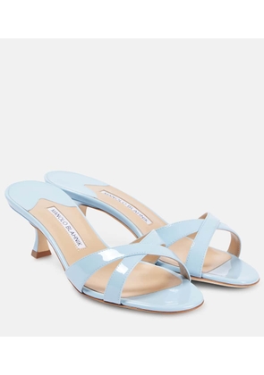Manolo Blahnik Callamu 50 patent leather sandals