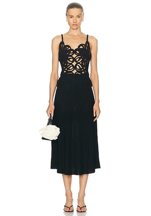 Cult Gaia Nalda Knit Dress in Black - Black. Size M (also in ).