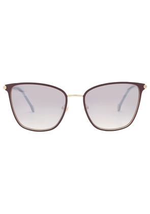 Carolina Herrera Brown Shaded Square Ladies Sunglasses CH 0030/S 0NOA/NQ 56