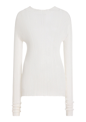 Gabriela Hearst Aveda Knit Silk Mock-Neck Top - Moda Operandi