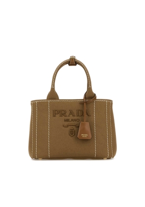 Prada Camel Canvas Handbag