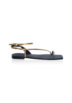 Johanna Ortiz Flamenco Echoes Leather Sandals - Moda Operandi