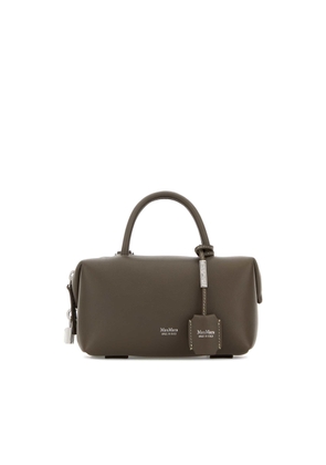 Max Mara Mud Leather Holdalls Handbag