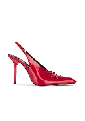JACQUEMUS Les Slingbacks Cubisto H in Red 1 - Red. Size 37 (also in 36, 38, 40).