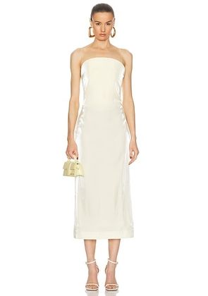 JACQUEMUS La Robe Carino in Pale Yellow - Yellow. Size 42 (also in 40).