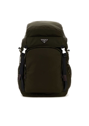 Prada Olive Green Canvas Backpack