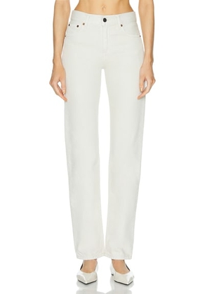 Haikure Cleo Slim Straight Jeans in Natural - White. Size 24 (also in 28).