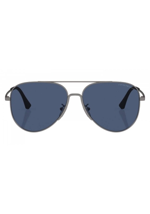 Emporio Armani Dark Blue Pilot Mens Sunglasses EA2149D 300380 60