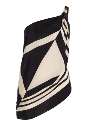 SIR. Pietra Beaded Silk Wrap Top - Moda Operandi