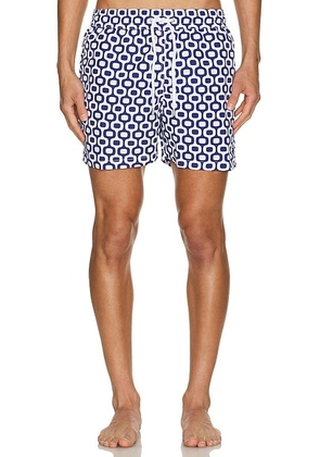 Frescobol Carioca Sport Ipanema Swim Short in Navy Blue - Navy. Size S (also in L, XXL/2X, XXXL/3X).