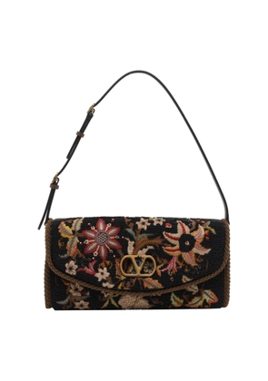 Valentino Garavani Valentino Devain Embroidered Small Shoulder Bag